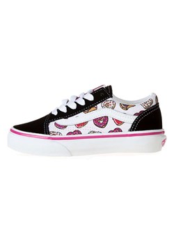 Vans Skórzane sneakersy w kolorze czarnym ze wzorem ze sklepu Limango Polska w kategorii Trampki dziecięce - zdjęcie 181948925