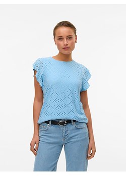 Vero Moda Koszulka w kolorze błękitnym ze sklepu Limango Polska w kategorii Bluzki damskie - zdjęcie 181949185