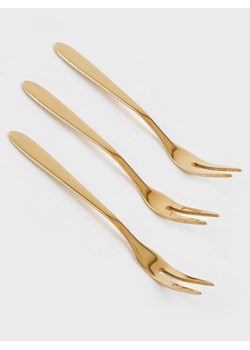 Homla Widelczyki (3 szt.) &quot;Stilo&quot; w kolorze złotym - dł. 13 cm ze sklepu Limango Polska w kategorii Sztućce - zdjęcie 181949445