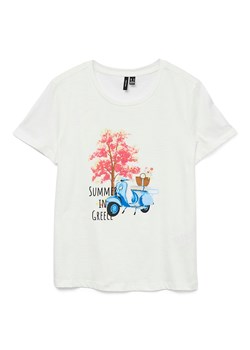 Vero Moda Koszulka w kolorze białym ze sklepu Limango Polska w kategorii Bluzki damskie - zdjęcie 181949568