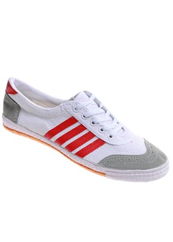 Białe materiałowe trampki halówki chłopięce /D3-1 17650  T233/ ze sklepu Pantofelek24.pl w kategorii Trampki męskie - zdjęcie 181950666
