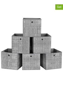 Songmics Pudełka (6 szt.) w kolorze szarym - 30 x 30 x 30 cm ze sklepu Limango Polska w kategorii Akcesoria i przechowywanie - zdjęcie 181950827
