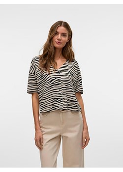 Vero Moda Koszulka w kolorze czarno-beżowym ze sklepu Limango Polska w kategorii Bluzki damskie - zdjęcie 181950978