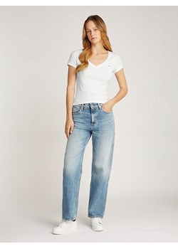 TOMMY JEANS Koszulka w kolorze białym ze sklepu Limango Polska w kategorii Bluzki damskie - zdjęcie 181950996