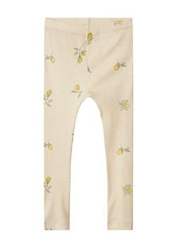 name it Legginsy w kolorze beżowym ze sklepu Limango Polska w kategorii Spodnie dziewczęce - zdjęcie 181951399