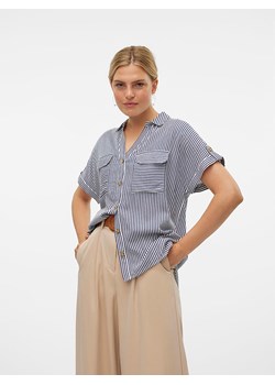 Vero Moda Bluzka w kolorze granatowym ze sklepu Limango Polska w kategorii Koszule damskie - zdjęcie 181951597