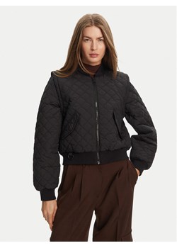Hunter Kurtka bomber Shira HARW0046251 Czarny Cropped Fit ze sklepu MODIVO w kategorii Kurtki damskie - zdjęcie 181951726