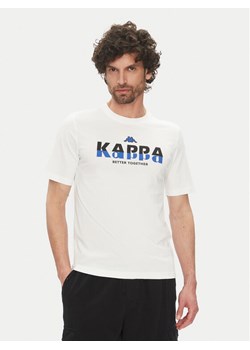 Kappa T-Shirt 351U8KW 001 Biały Regular Fit ze sklepu MODIVO w kategorii T-shirty męskie - zdjęcie 181951756