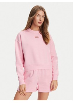 Hunter Bluza Tina HARW0042242 Różowy Cropped Fit ze sklepu MODIVO w kategorii Bluzy damskie - zdjęcie 181951908