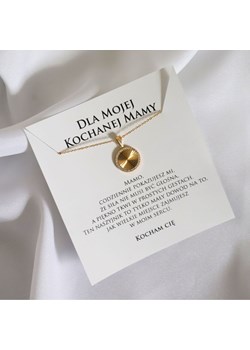 Prezent na dzień mamy naszyjnik z dedykacją krągła zawieszka z cyrkoniami ze sklepu otien.com w kategorii Bransoletki - zdjęcie 181953236