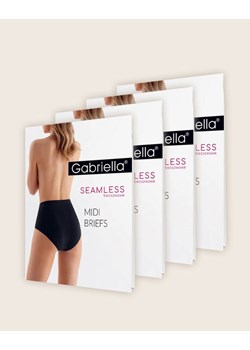 Zestaw 4 sztuk bezszwowych majtek Midi Briefs ze sklepu GABRIELLA w kategorii Majtki damskie - zdjęcie 181953257