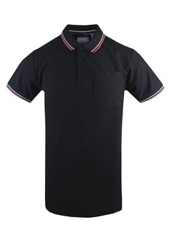 Klasyczna, Męska Koszulka Polo - Brave Soul - Czarna TSBRSSS25poloCOSMOblack ze sklepu JegoSzafa.pl w kategorii T-shirty męskie - zdjęcie 181953907
