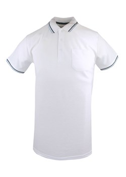 Klasyczna, Męska Koszulka Polo - Brave Soul - Biała TSBRSSS25poloCOSMOwhite ze sklepu JegoSzafa.pl w kategorii T-shirty męskie - zdjęcie 181953925