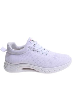 Białe wiązane sneakersy buty sportowe /A2-2 17710 W182/ ze sklepu Pantofelek24.pl w kategorii Buty sportowe damskie - zdjęcie 181954127