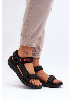 Sandały Damskie Czarne Lee Cooper LCW-24-34-2615 ze sklepu ZAZOO w kategorii Sandały damskie - zdjęcie 181954379