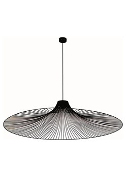 Lampa z szerokim kapeluszem nowoczesna czarna Justuk ze sklepu Edinos.pl w kategorii Lampy wiszące - zdjęcie 181954855