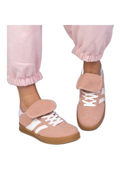 Różowe sneakersy trampki damskie sportowe ze sklepu ButyModne.pl w kategorii Buty sportowe damskie - zdjęcie 181955235