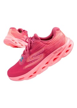 Buty do biegania Skechers Go Run Swirl Tech Speed 129501/HPPK różowe ze sklepu ButyModne.pl w kategorii Buty sportowe damskie - zdjęcie 181955615
