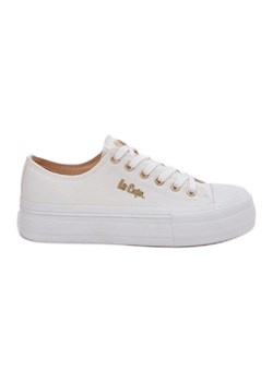 Trampki Damskie Na Platformie Lee Cooper LCW-25-02-3289 Białe ze sklepu ButyModne.pl w kategorii Trampki damskie - zdjęcie 181955717