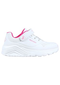 Buty Skechers Uno Lite 310451N-WHP białe ze sklepu ButyModne.pl w kategorii Buty sportowe dziecięce - zdjęcie 181955975