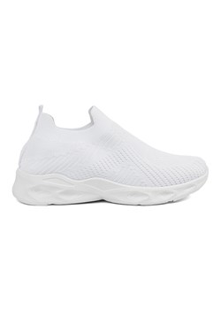 Buty sportowe damskie wsuwane białe ze sklepu ButyModne.pl w kategorii Buty sportowe damskie - zdjęcie 181956068