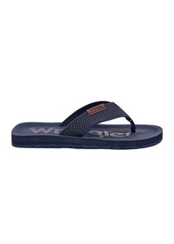 Klapki Japonki Męskie WRANGLER Zane Flipflop Men Low 20251044.24H Granatowe niebieskie ze sklepu ButyModne.pl w kategorii Klapki męskie - zdjęcie 181956118