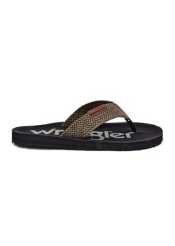 Klapki Japonki Męskie WRANGLER Zane Flipflop Men Low 20251044.20251044.57B Zielone ze sklepu ButyModne.pl w kategorii Klapki męskie - zdjęcie 181956119