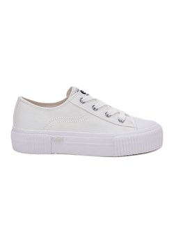 Trampki Damskie Na Platformie LEE Isla C Women Low 50251001 Białe ze sklepu ButyModne.pl w kategorii Trampki damskie - zdjęcie 181956178