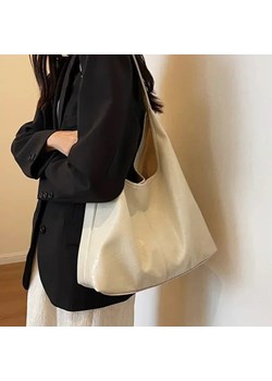 Skórzana torebka na ramię - Biały ze sklepu Intimica.pl w kategorii Torby Shopper bag - zdjęcie 181960265