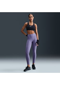 Damskie legginsy 7/8 z wysokim stanem i kwiatowym wzorem zapewniające średnie wsparcie Nike Universa - Fiolet - id: 41268467698new - marki Nike - 181960358 Damskie legginsy 7/8 z wysokim stanem i kwiatowym wzorem zapewniające średnie wsparcie Nike Universa - Fiolet ze sklepu Nike poland w kategorii Spodnie damskie - zdjęcie 181960358