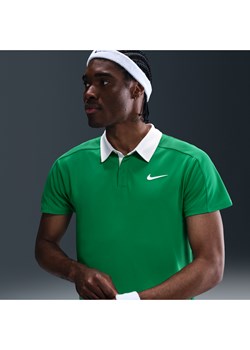 Męska koszulka polo do tenisa Dri-FIT ADV NikeCourt Slam - Zieleń ze sklepu Nike poland w kategorii T-shirty męskie - zdjęcie 181960377