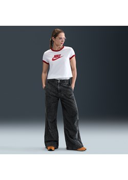 Damskie spodnie z tkaniny denimowej Nike Sportswear - Czerń ze sklepu Nike poland w kategorii Spodnie damskie - zdjęcie 181960387