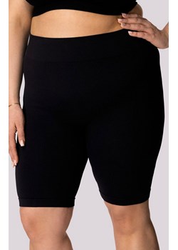 Mona kolarki damskie czarne Ribbed Plus Size, Kolor czarny, Rozmiar 2XL, Mona ze sklepu Primodo w kategorii Szorty - zdjęcie 181962337