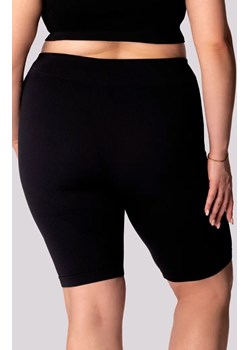 Mona kolarki damskie czarne Ribbed Plus Size, Kolor czarny, Rozmiar 2XL, Mona ze sklepu Primodo w kategorii Szorty - zdjęcie 181962338