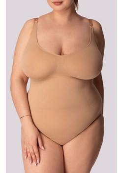 Mona body damskie modelujące czarne Shapewear Plus Size, Kolor beżowy, Rozmiar 2XL, Mona ze sklepu Primodo w kategorii Body damskie - zdjęcie 181962366