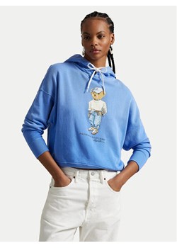 Polo Ralph Lauren Bluza 211965110001 Niebieski Relaxed Fit ze sklepu MODIVO w kategorii Bluzy damskie - zdjęcie 181964647