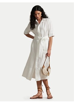 Polo Ralph Lauren Sukienka koszulowa 211965844001 Biały Relaxed Fit ze sklepu MODIVO w kategorii Sukienki - zdjęcie 181964775