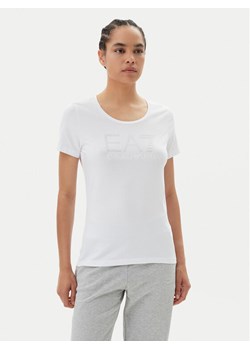 EA7 Emporio Armani T-Shirt 7W000094 AF10373 U0002 Biały Slim Fit ze sklepu MODIVO w kategorii Bluzki damskie - zdjęcie 181964787