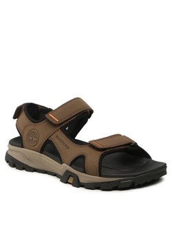 Timberland Sandały Lincoln Peak Strap Sandal TB0A5T489681 Brązowy ze sklepu MODIVO w kategorii Sandały męskie - zdjęcie 181964866