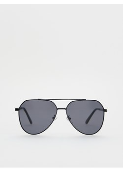 Reserved - Okulary przeciwsłoneczne AVIATOR - czarny ze sklepu Reserved w kategorii Okulary przeciwsłoneczne męskie - zdjęcie 181966918