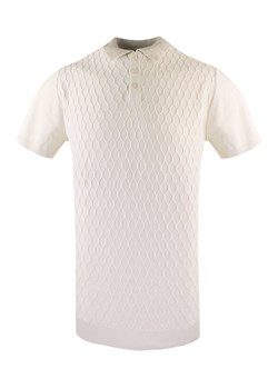 Dzianinowa, Męska Koszulka Polo - Brave Soul - Ecru TSBRSSS25poloMACHICOoatmeal ze sklepu JegoSzafa.pl w kategorii T-shirty męskie - zdjęcie 181970196