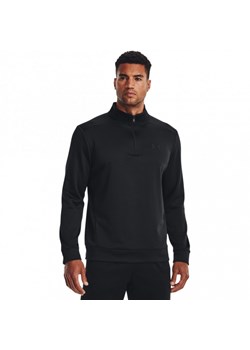 Męska bluza treningowa UNDER ARMOUR UA Armour Fleece 1/4 Zip - czarna ze sklepu Sportstylestory.com w kategorii Bluzy męskie - zdjęcie 181970535