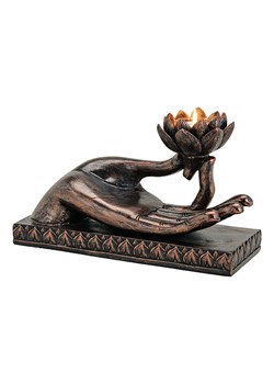 G. Wurm Świecznik &quot;Buddha&quot; w kolorze brązowym - 32 x 19 x 15 cm ze sklepu Limango Polska w kategorii Świeczniki - zdjęcie 181970838