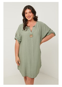 Curvy Lady Sukienka w kolorze khaki ze sklepu Limango Polska w kategorii Sukienki - zdjęcie 181971137