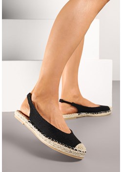 Czarne Sandały Espadryle Slingback Ozdobione Plecionką Addiena ze sklepu renee.pl w kategorii Espadryle damskie - zdjęcie 181973486