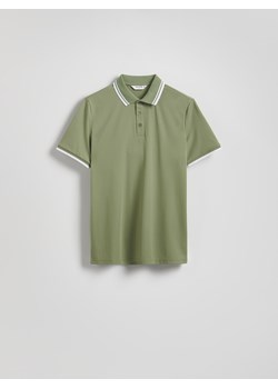 Reserved - Polo regular fit z wiskozą - jasnozielony ze sklepu Reserved w kategorii T-shirty męskie - zdjęcie 181974046