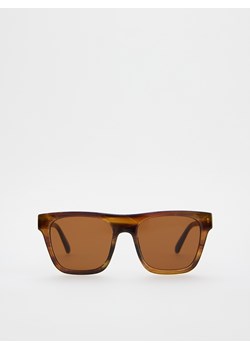 Reserved - Okulary przeciwsłoneczne Wayfarer - brązowy ze sklepu Reserved w kategorii Okulary przeciwsłoneczne męskie - zdjęcie 181974249