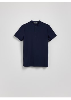Reserved - Koszula polo slim fit - granatowy ze sklepu Reserved w kategorii T-shirty męskie - zdjęcie 181974366