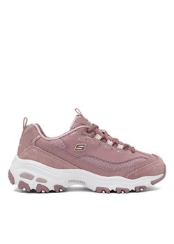 Sneakersy Skechers D'LITES 13142 MVE Różowy ze sklepu eobuwie.pl w kategorii Buty sportowe damskie - zdjęcie 181976625