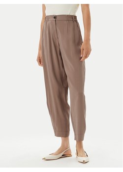 ACCESS FASHION Spodnie materiałowe 53-5112-405 Beżowy Regular Fit ze sklepu MODIVO w kategorii Spodnie damskie - zdjęcie 181978345